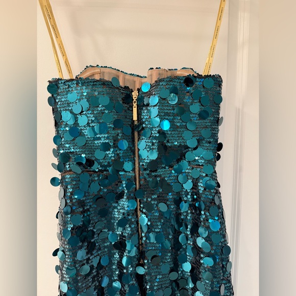 Bronx and Banco Emerald Sequin Strapless Maxi Dress - Picture 15 of 15